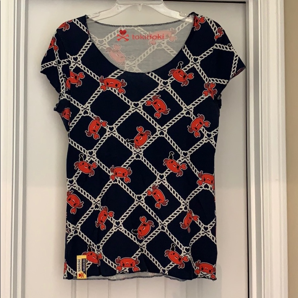 Tokidoki nautical crab pirate rope logo top